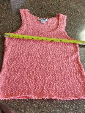 Tommy Bahama Waters Edge Coral Pink Sleeveless Tank Top,